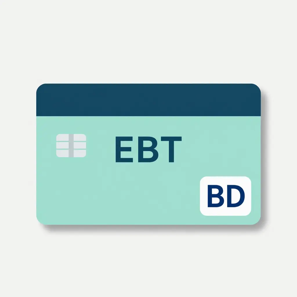 Illustration of an EBT card