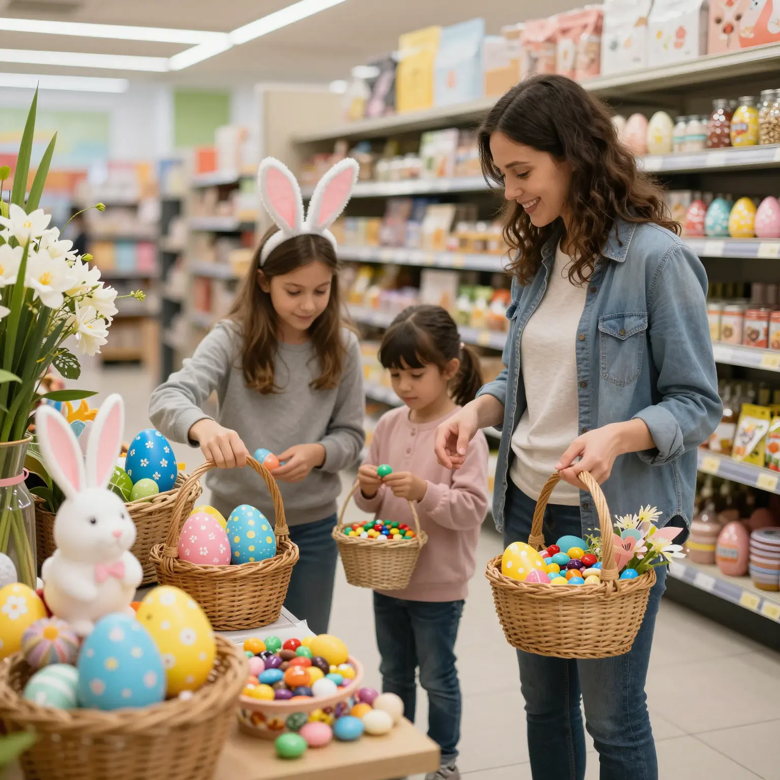 Easter Shopping Scene