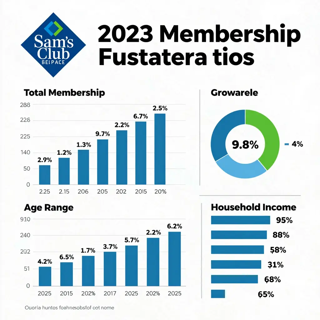 Sam's Club Membership Statistics Infographic