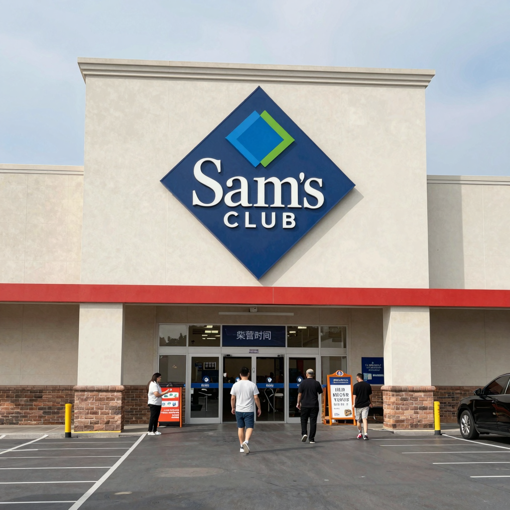 Typical Sam's Club storefront