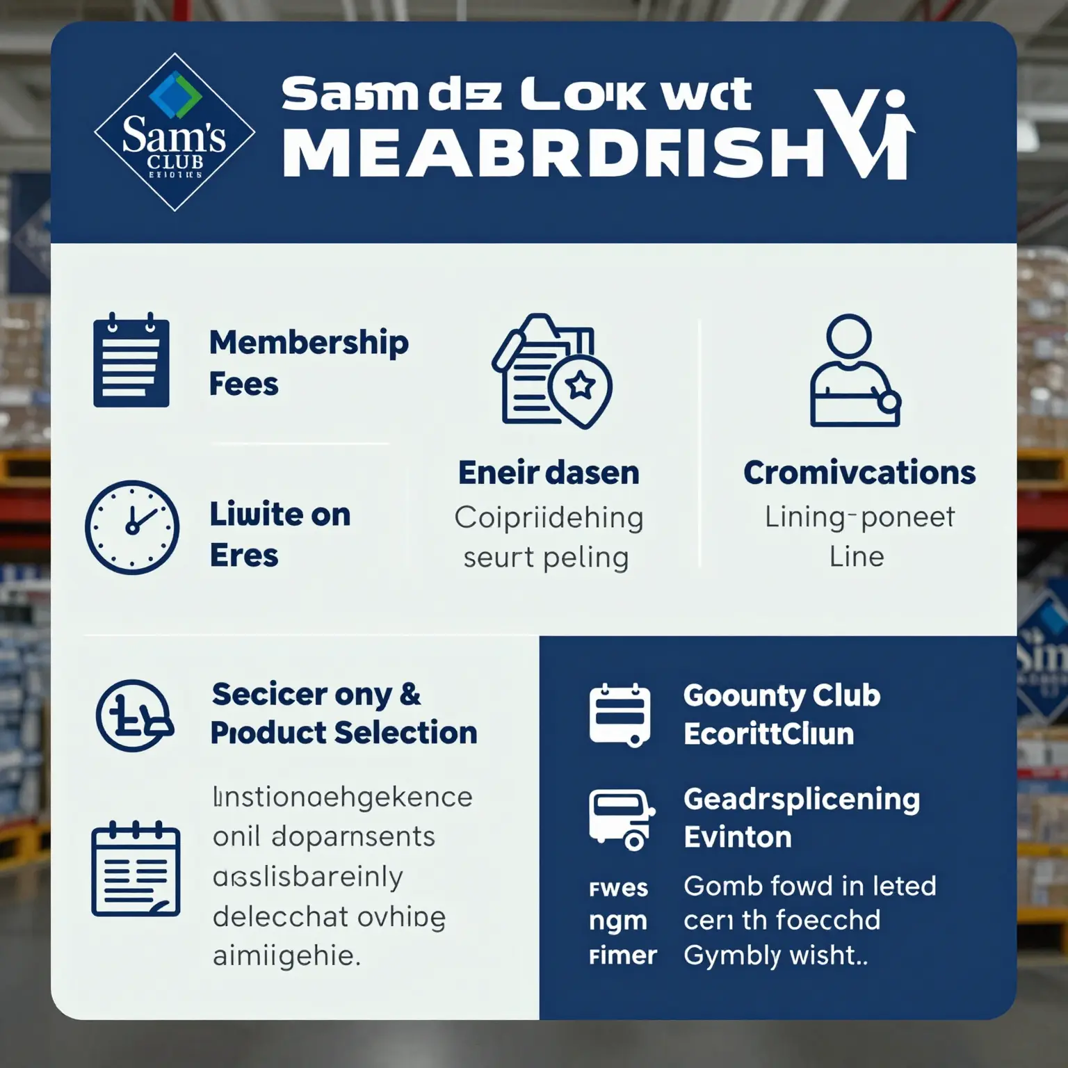 Infographic on disadvantages of Sam's Club membership