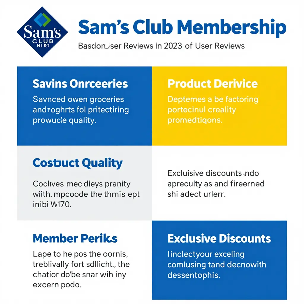 Infographic of Sam's Club Membership Pros and Cons